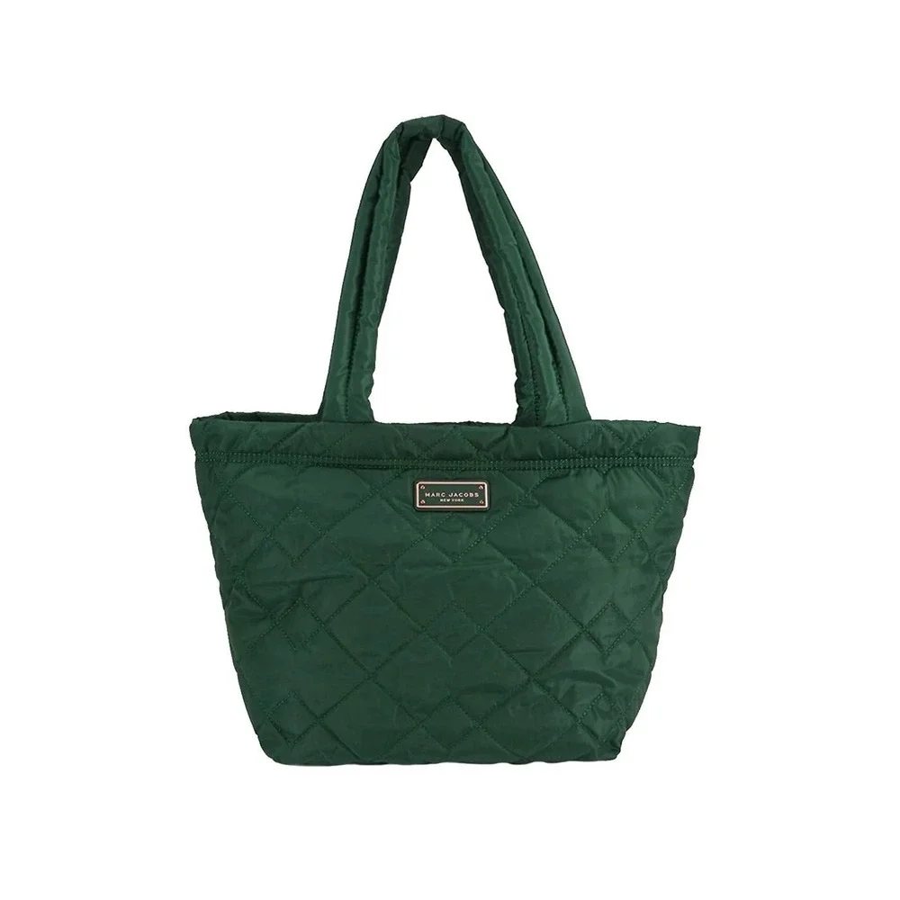 Marc Jacobs Quilted Nylon Tote Bag Forest Green M0016680 302
